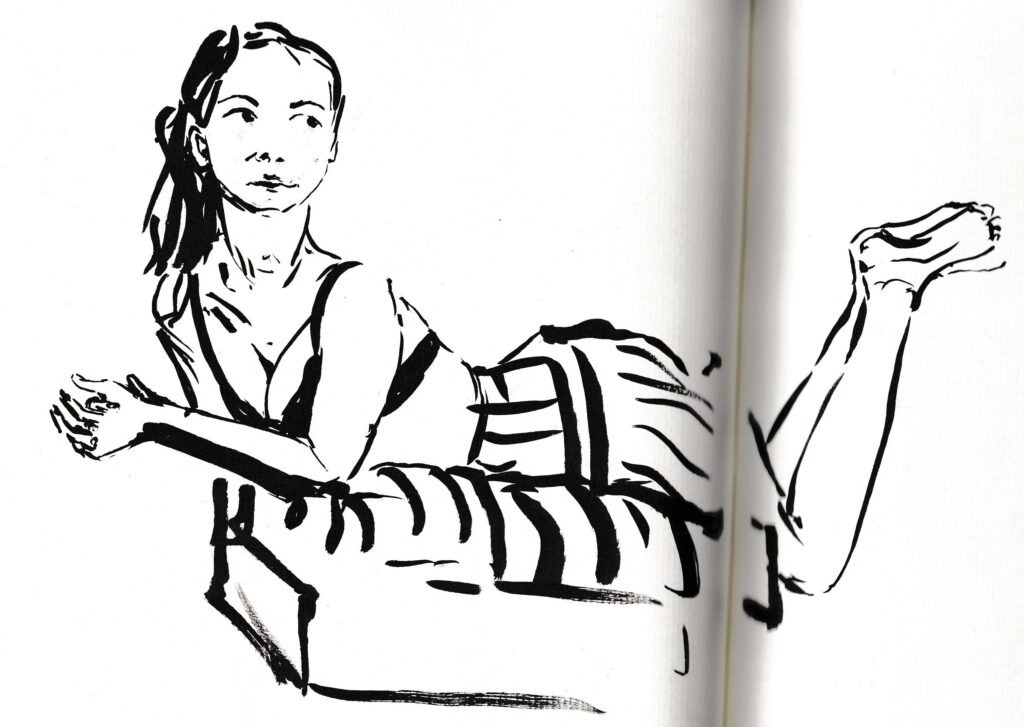 sketch - girl - figure study