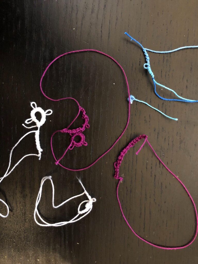 shuffle lace broken strings. 